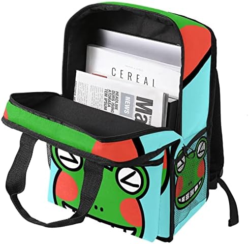 Tbouobt putni ruksak lagani laptop Ležerni ruksak za žene Muškarci, Cartoon Župana žaba
