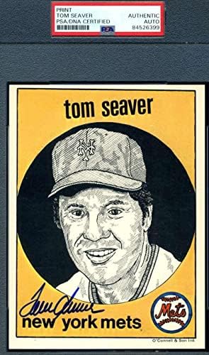 Tom Seaver PSA DNA COA potpisao je 5x7 1983 O'Connell sin mastilo - autogramirani MLB fotografije