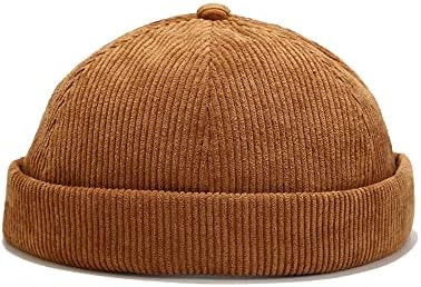 Docker šešir od sumota bez oboda za uniseks stilski podesivi smotani manžetni sa lobanjom Harbour kape