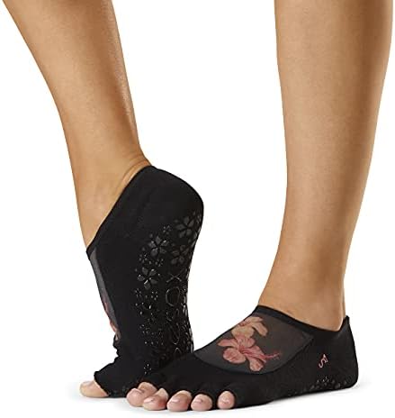 TOESOX GRIP Pilates Barre Socks - non klizač Luna Pola noga za jogu i balet