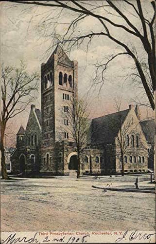 Treća Prezbiterijanska crkva Rochester, New York NY originalna antička razglednica 1908