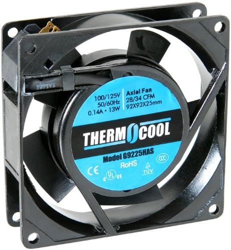 Thermocool Aksijalni ventilator za hlađenje 110v 22-34CFM 3.62 X 3.62