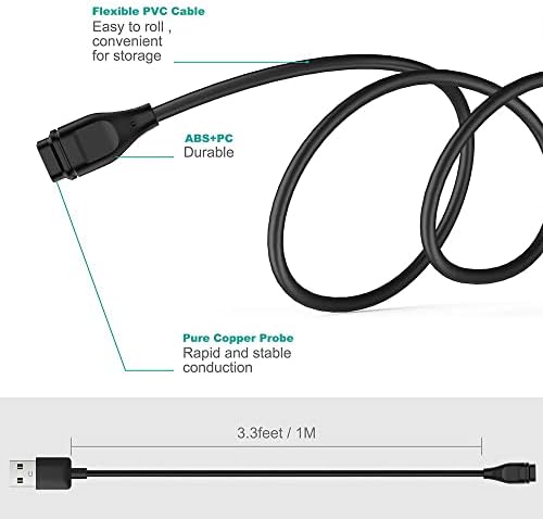 Fitturn kompatibilan sa Coros Apex Pro / Vertix / Vertix 2 punjačem sa priključcima, USB kabl za punjenje