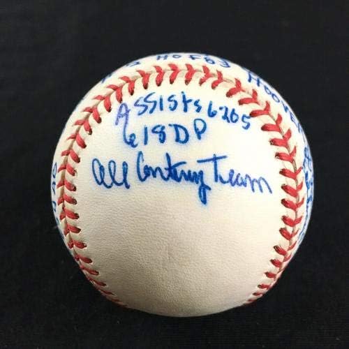 Brooks Robinson potpisan bejzbol stat ball 21 Natpisi JSA COA Orioles - autogramirani bejzbol