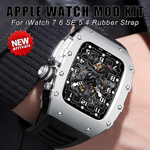 Ekins Luksuzna aluminijska legura metalna futrola za Apple Watch 8 7 6 SE 5 4 Modifikacijski komplet IWATCH