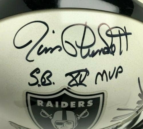 Fred Biletnikoff Jim Plunkett Marcus Allen potpisao FS kacigu * Super Bowl MVPs JSA-autograme NFL Helmets