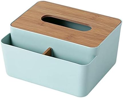 Ylyajy plastična kutija sa drvenim poklopcem poklopca Držač za držač salveta Kućni desktop papirnati ručnik