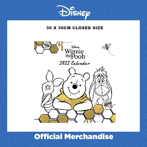 Disney Winnie The Pooh kalendar 2022 - mjesec do pogleda planer 30cm x 30cm - službena roba