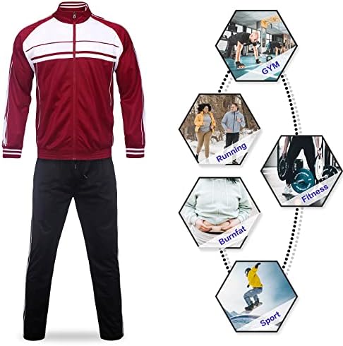 Wearlink muške trakne s dugim rukavima trčanje jogging odijelo dukserice 2 komada track jakna i set tkanine