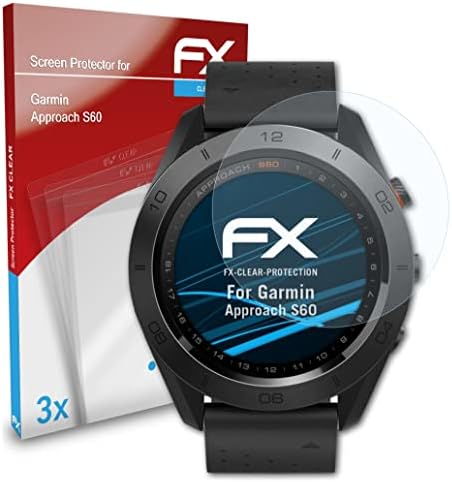 Atfolix film za zaštitu ekrana kompatibilan sa Garmin Approach S60 zaštitom ekrana, Ultra-Clear FX zaštitnom