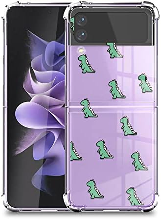 YESPURE futrola za telefon Galaxy Z Flip 3, slatki dizajn dinosaurusa otporan na udarce zaštitni poklopac