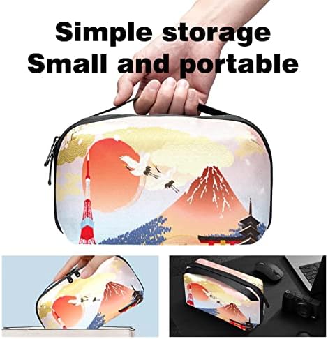 Japan Mount Fuji Temple Cherry Electronics Organizator, torba za kablove za kablove vodootporna za putovanja