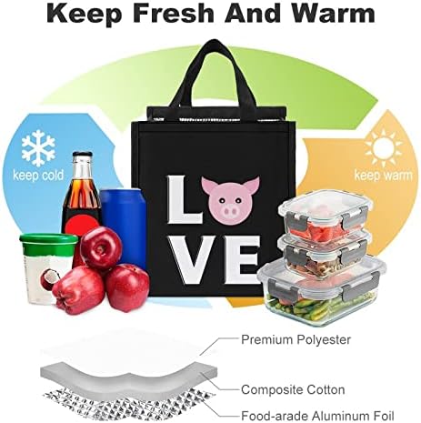 Love Pig Lunch Box ice Cooler Tote Bag izolaciona torba prenosiva za radni piknik