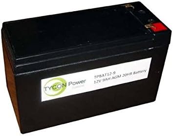 Tycon Power Systems - TPBAT12-9 - 12V 9Ah AGM SLA baterija. 5,94 x 2,56 x 3