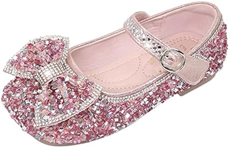 Djeca luk pletene princeze slatke cipele biserne sandale za zabavu mališani leptir vještački dijamant male