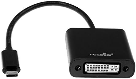 ROCSTOR Y10C135-B1 Premium USB-C u DVI adapter M / F - 6 - za MacBook, MacBook Pro, Chromebook ili bilo