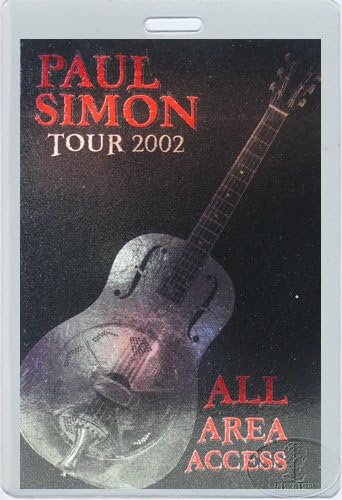 Paul Simon 2002 laminirani backstage Pass All Access Garfunkel