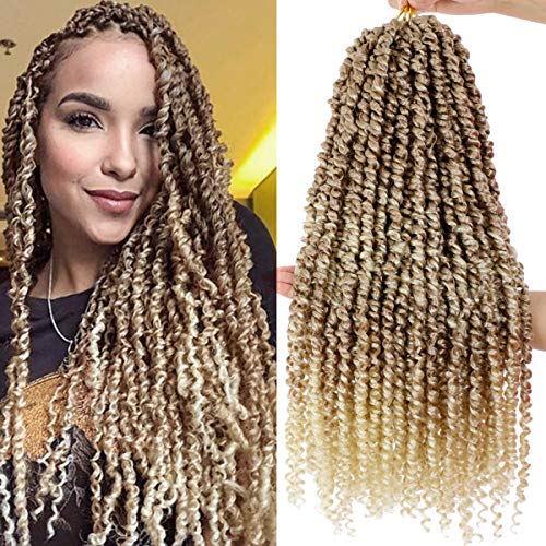 5packs Ombre plava Pretwisted Passion Twist Corchet Hair 22inch Pre-Looped Long Passion Twist Bohemian Curly