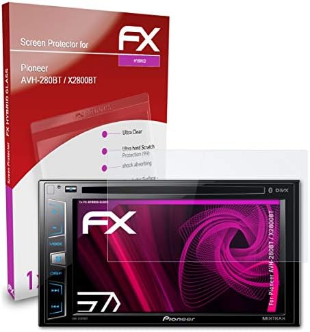 atFoliX zaštitni Film od plastičnog stakla kompatibilan sa Pioneer AVH-280bt / X2800BT zaštitom od stakla,