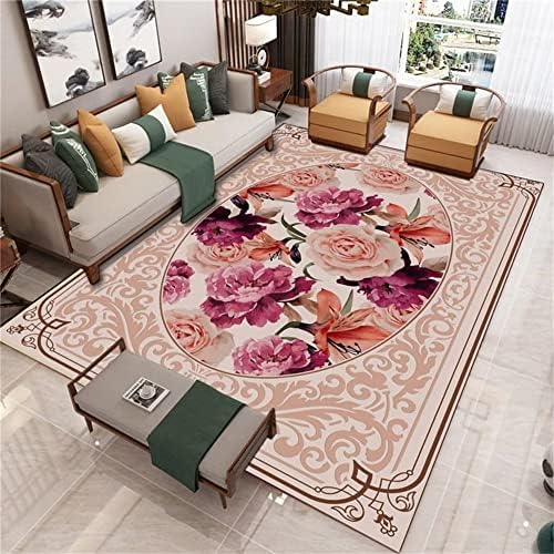 Dodatna oprema za dnevne sobe jeftini tepih ruža crvena Print Style Super meka periva spavaća soba Accersories
