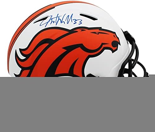 Javonte Williams potpisao Denver Broncos Speed full Size lunar NFL kacige sa autogramom NFL Helmets