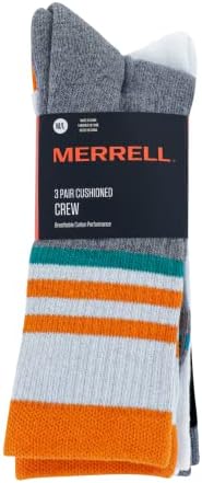 MERRELL UNISEX-Odrasli muške i ženske jastučne čarape za jastuče - Unisex 3 pakovanje - prozračne mrežne