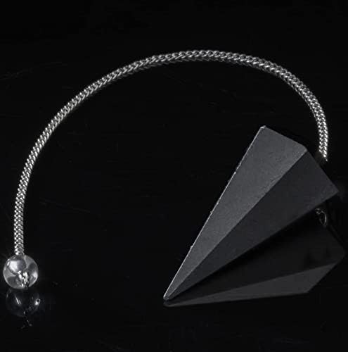 Crocon Black Tourmaline 5 kom platonski sveti kamenje Geometrija Set & Black Tourmaline Bealing Crystal