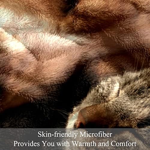 Bacajte pokrivač za kauč, ugodan pokrivač, lagana nejasna udobna flannela zima zimska topla, psa i mačke