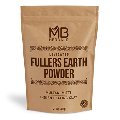 MB Herbals Fullers zemljani prah 2 LB | 2 funte / Fuller's zemljani prah | Multani Mud Mitti | Indijska