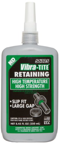 Vibra-tite 567 zelena konstanta visokog temperature, boca od 10 ml
