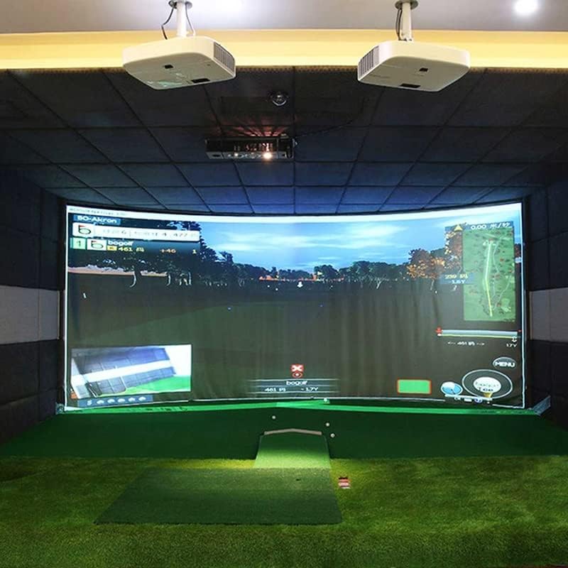 N / A Golf Ball Simulator Impact Exction Projekcijski ekran Zatvoreni bijeli tkaninski materijal Golf vježbanje