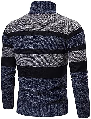 ADSSDQ Radni pulover muškarci dugih rukava Trendi zimski labavi ugradnju poliesterskog pulover u boji blokove