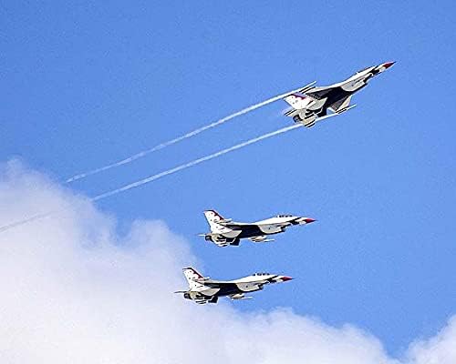 Thunderbirds F-16 Fighting Falcons let 11x14 Silver halogenide Photo Print