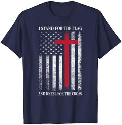 Stojim za zastavu i kleknem za cross Shirt SAD zastavu T-Shirt
