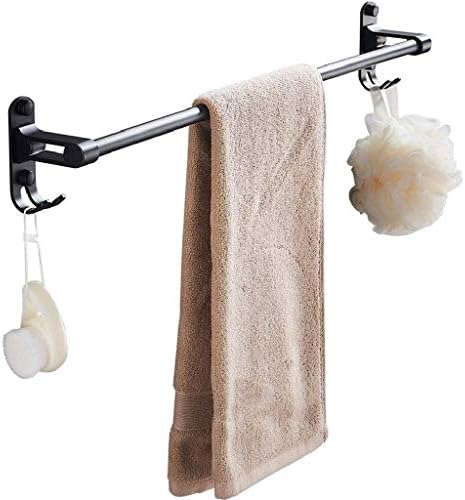 WSZJJ ručnik ručnik-ručnik sa kukama za kupatilo i kuhinju, brušeni ručnik za ručnik od nehrđajućeg čelika