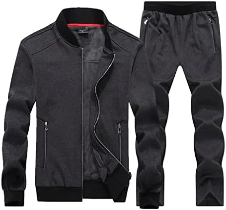Lepsjgc Sport Suit Men TrackSuit Jesen Zima Nova jakna s dugim rukavima Elastična struka Hlače Dvodijelni