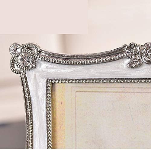 TFIIEXFL vjenčani okvir za fotografiju srebrne ploče - epoksidni okvir za pikciju od metala od metala od