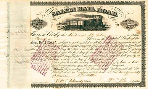 Salem Railroad-Certifikat Zaliha