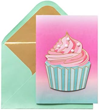 Američki zanati rođendan Cupcake kartica & koverta, Multi
