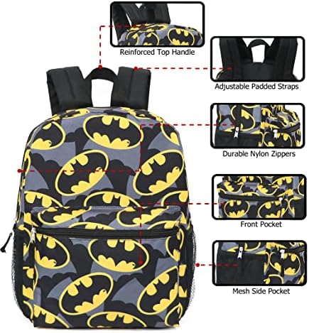 DC stripovi Batman Sve preko print logotipa pune veličine 16 ruksaka