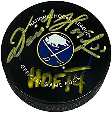 DOMINIK HASEK potpisao Buffalo Sabres zvaničnu igru Puck-HOF 14-autograme NHL Paks