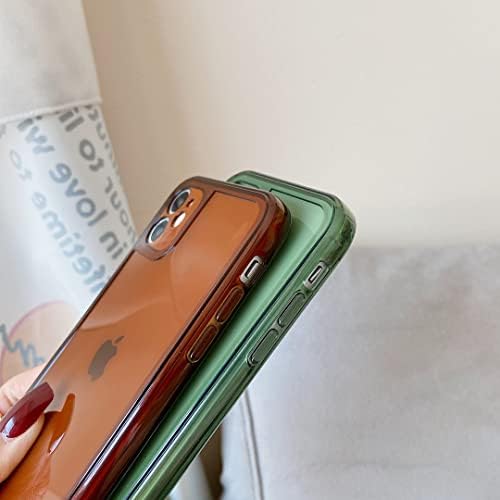 Slučaj ZTOFERA za iPhone 11 6,1 inča, čist mekani silikonski branik zaštitni retro boja prozirna kutija