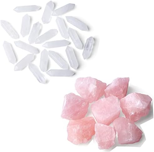 Zhiyuxi bistri kremenske kristalne tačke štapići i ružičasti kvarcketi zaseljenje sirova kristala kamenje