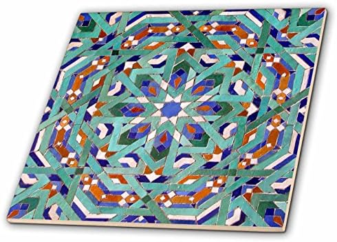 3drose ct_73581_4 Maroko, mozaik džamije Hassan Ii, detalji islamskih pločica-Af29 Kwi0019-Kymri Wilt-keramička
