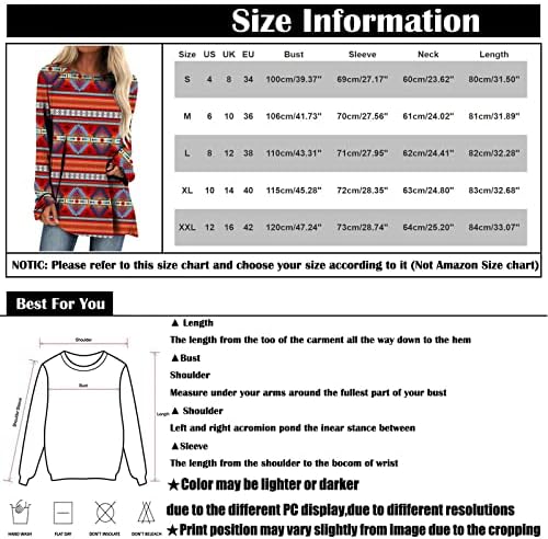 NOKMOPO Plus Size & nbsp;Tops & nbsp;Za žene Ženska Moda Casual Dugi rukav okrugli vrat pulover tunika