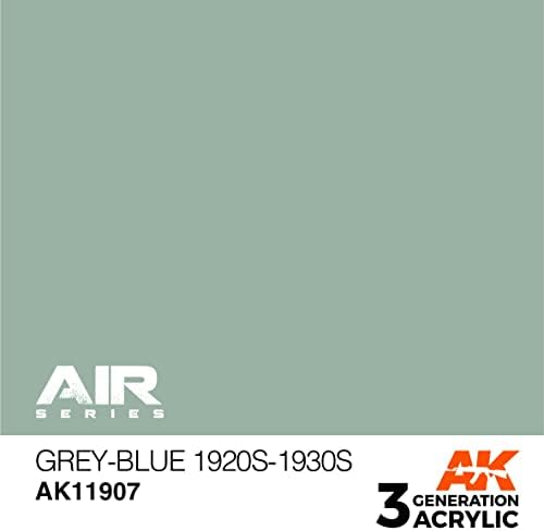 AK akril 3gen avioni AK11907 sivo-plava 1920s-1930s