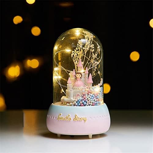 Gkmjki Crystal Ball LED glazbena kutija za rođendanski poklon kućna dekoracija dječja princeza djevojka