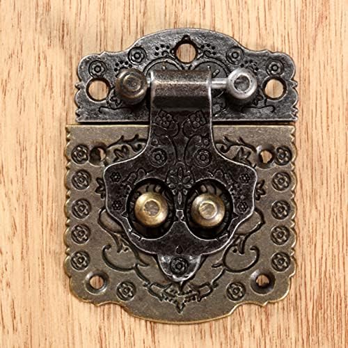 Halou 1pc 53 * 41mm antički brončani reznica HADP Retro Vintage Dekorativna rezana Drvena kutija za nakit