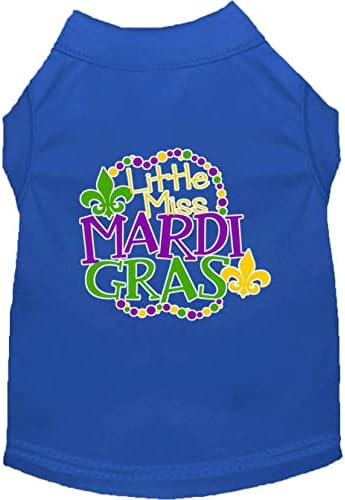 Miss Mardi Gras etiton Print Mardi Gras Dog Majica Light Pink XXXL