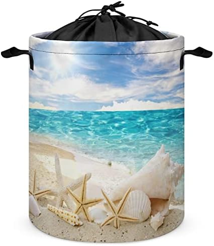 Personalizovano košare rublja rublja svladala 42L Seaside Prekrasna pozadina za odmor samanom samanom sa